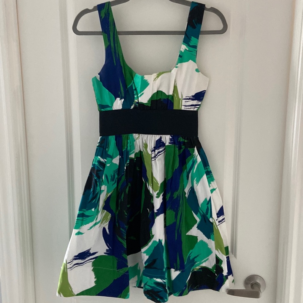 Green and black dress - size M